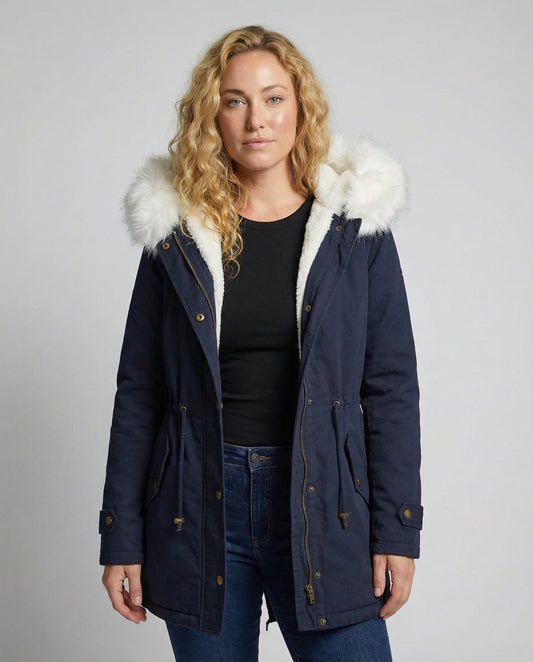 Warm Winter Jacket for Women, Mid-Length