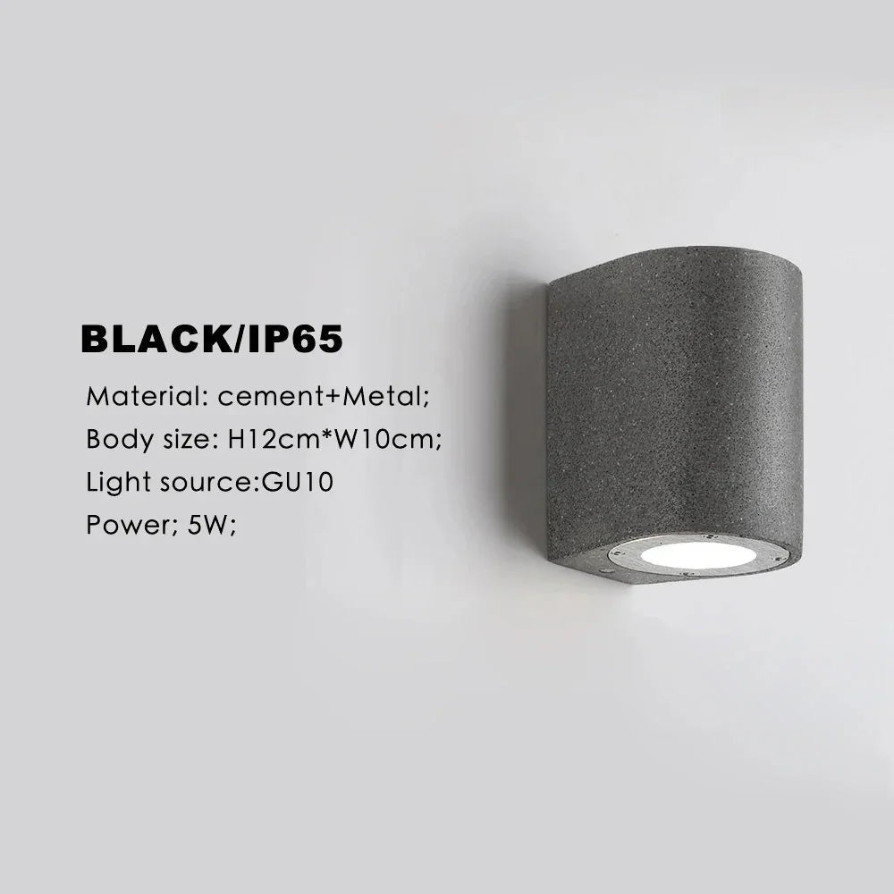 Kiki's Way | Adamaris Cement Wall Light – GU10, IP65