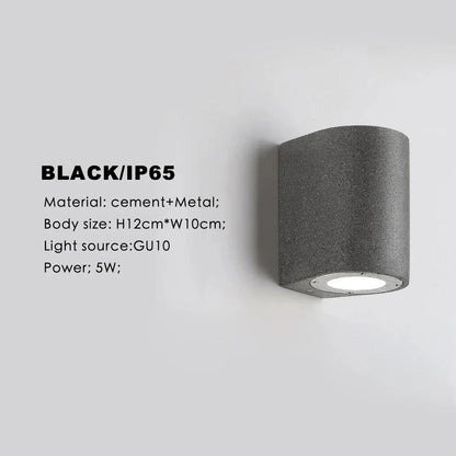 Kiki's Way | Adamaris Cement Wall Light – GU10, IP65