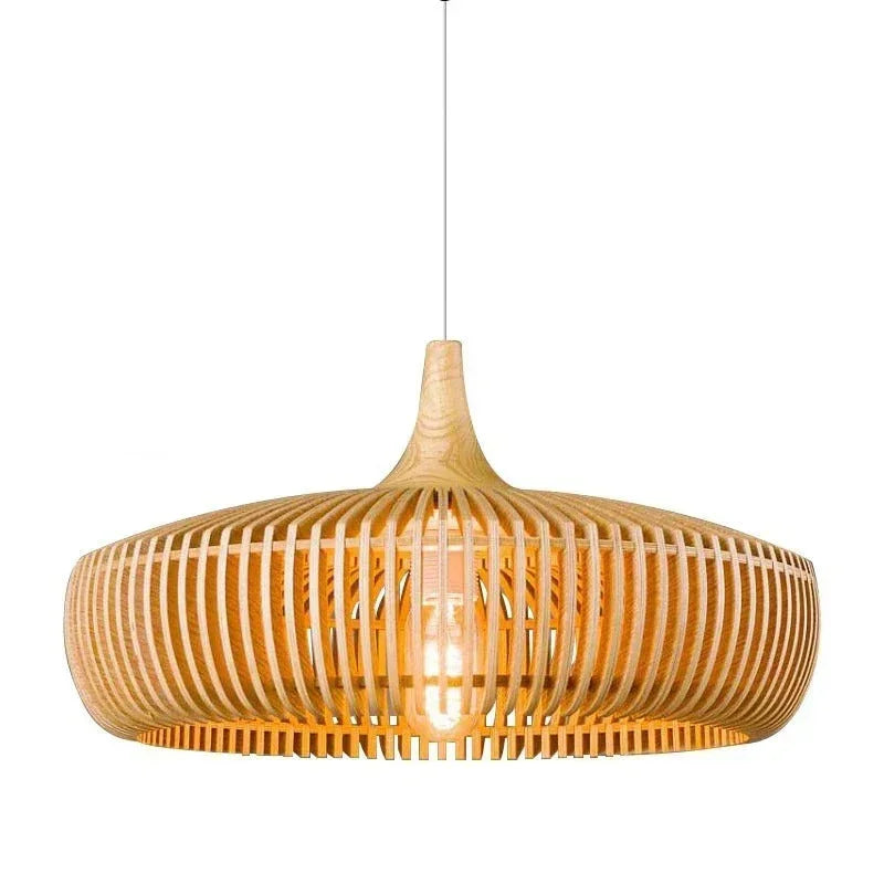 Kiki's Way | NaturLampa Wooden Pendant Light – Solid Wood, E27