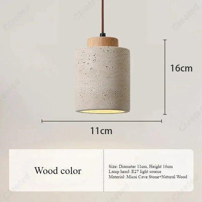 Kiki's Way | Janette Travertine Pendant Light – Cord Hung