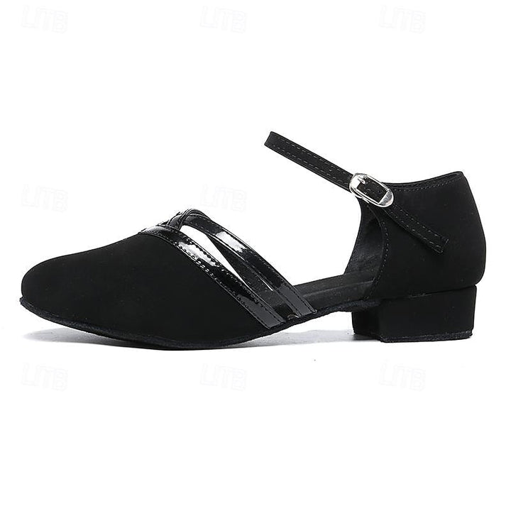 Women's Modern Dance Shoes - Black - High-Quality Suede