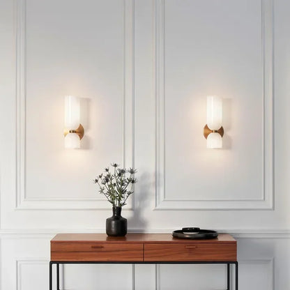 Kiki's Way | Bello Twin-Shade Wall Light – Glass & Iron, E14