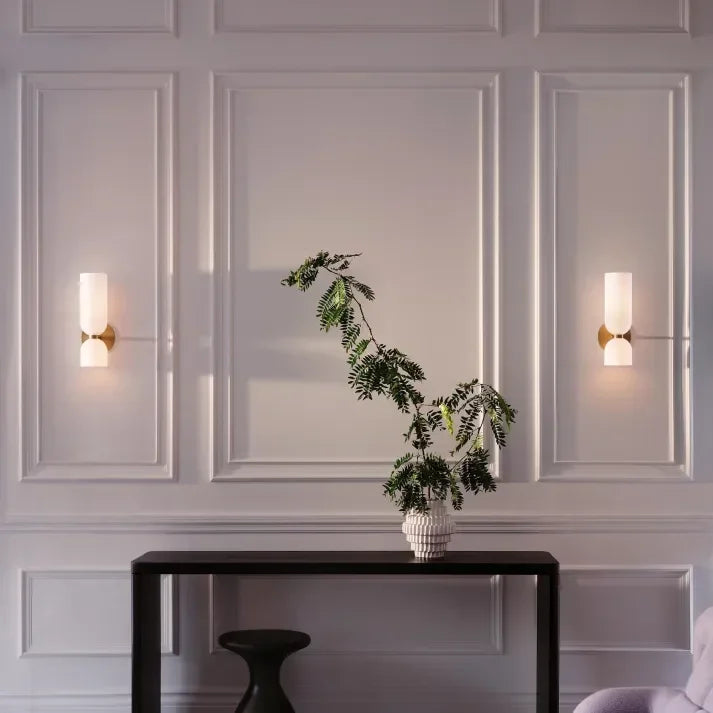 Kiki's Way | Bello Twin-Shade Wall Light – Glass & Iron, E14