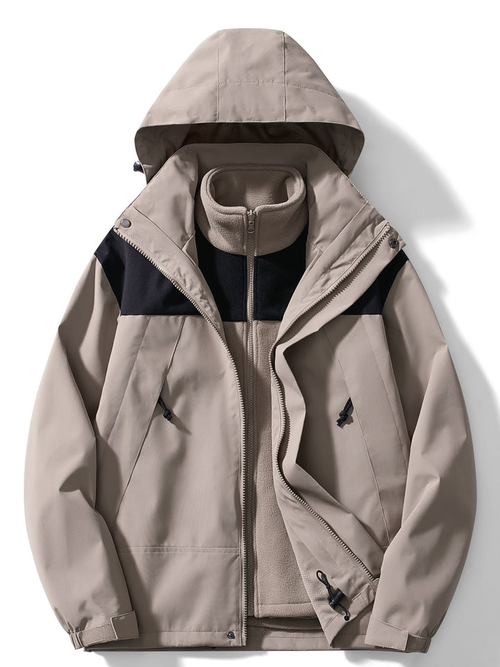 Women's Fleece 3-in-1 Winter Jacket with Hood & Warmth Function