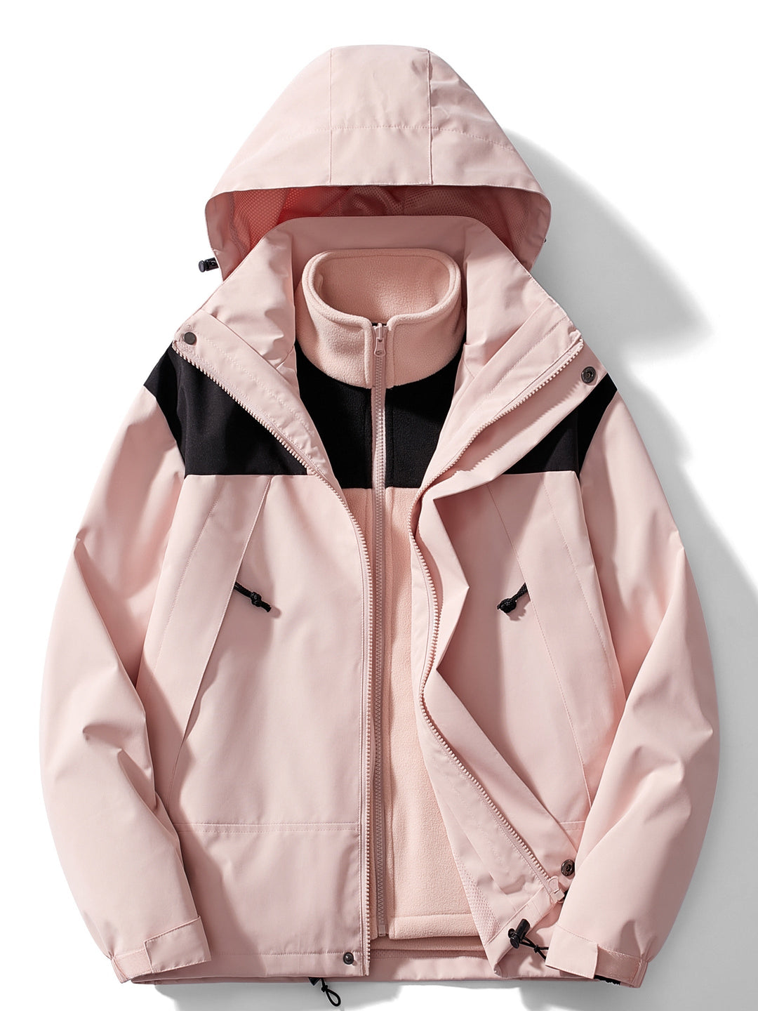 Women's Fleece 3-in-1 Winter Jacket with Hood & Warmth Function