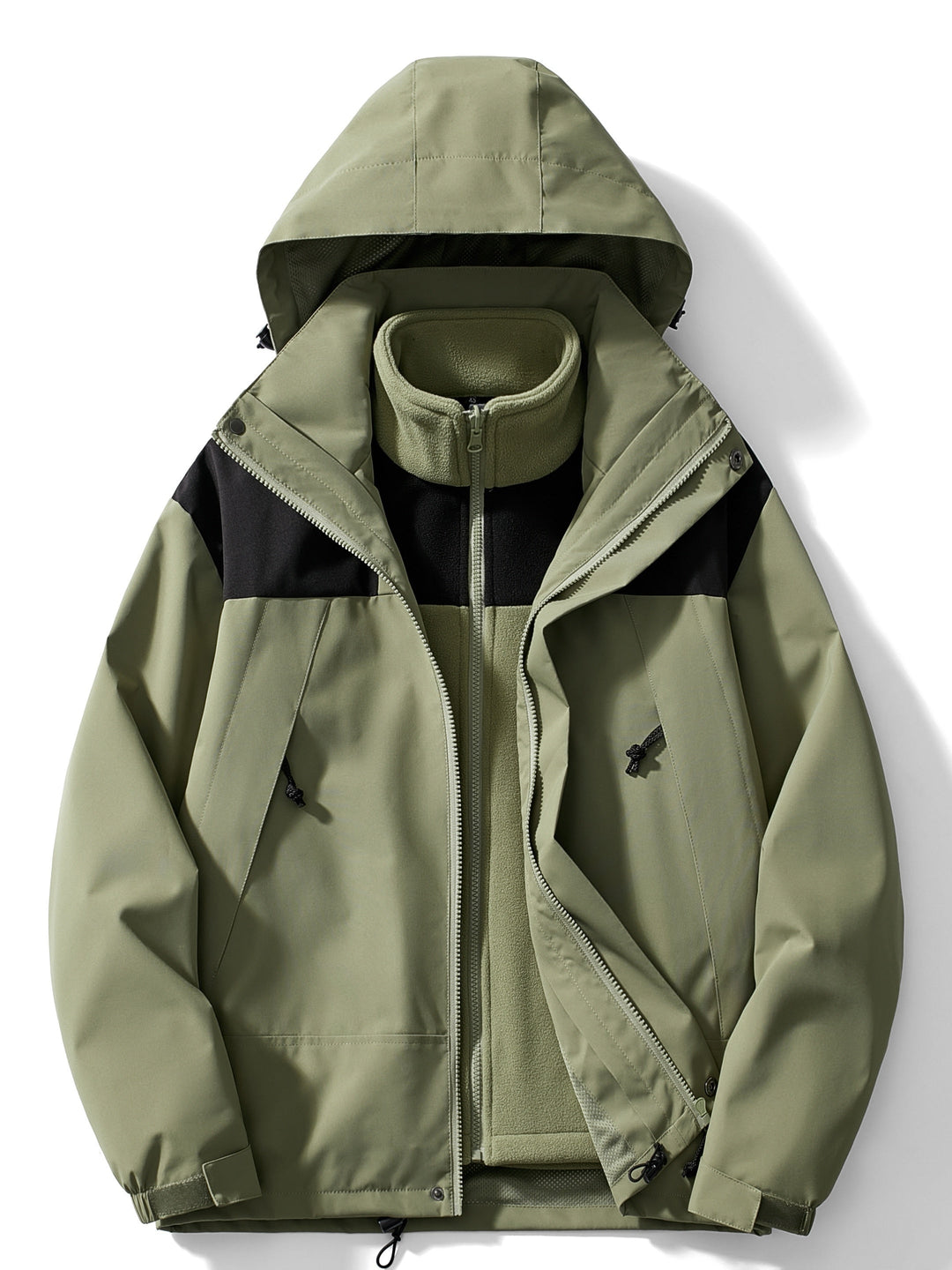 Women's Fleece 3-in-1 Winter Jacket with Hood & Warmth Function