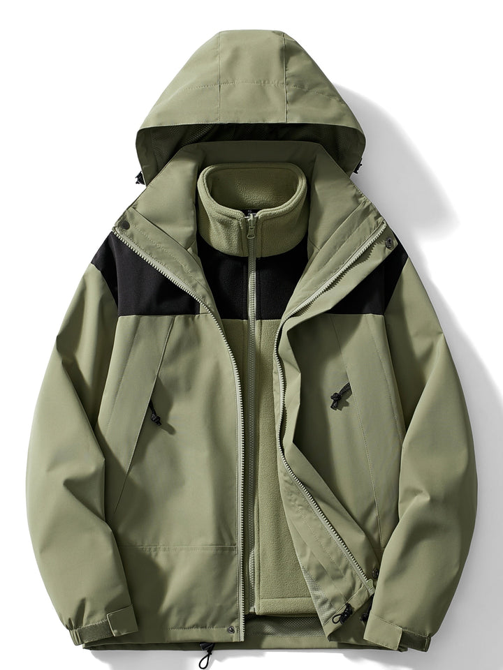Women's Fleece 3-in-1 Winter Jacket with Hood & Warmth Function