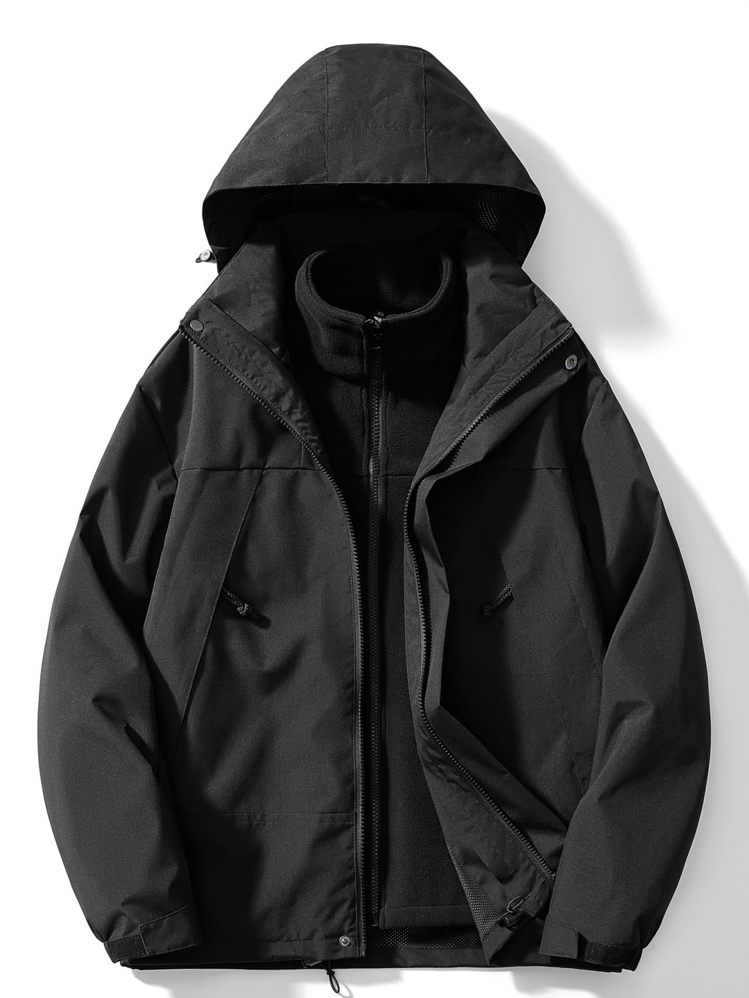 Women's Fleece 3-in-1 Winter Jacket with Hood & Warmth Function