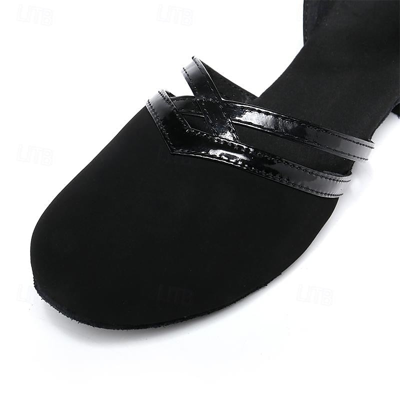 Women's Modern Dance Shoes - Black - High-Quality Suede